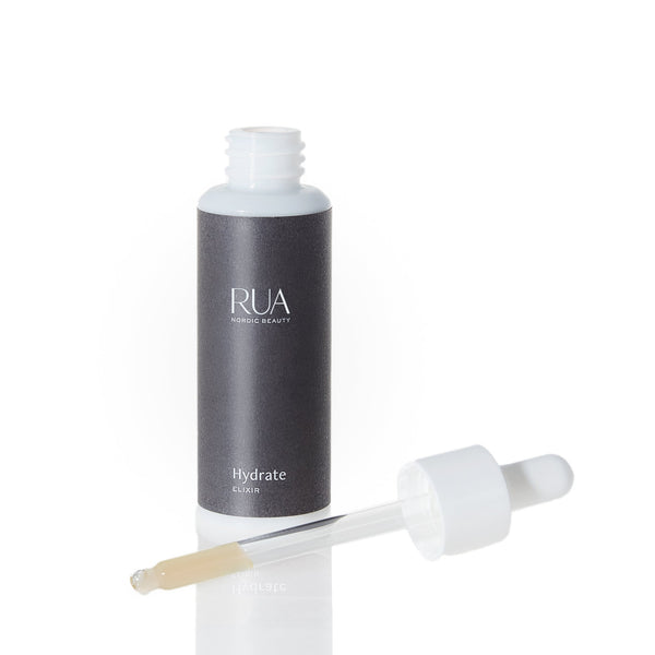 RUA Hydrate Elixir and pipette dropper